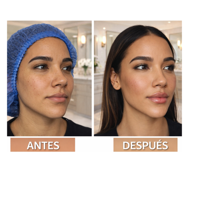 Máscara terapéutica para un rostro radiante.